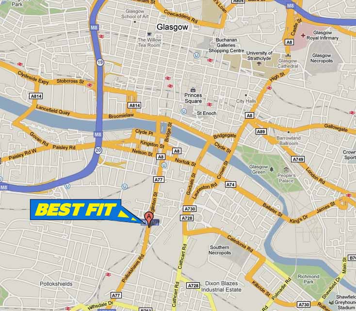 Smart Car Diagnostics and Servicing - Our Glasgow Service Site  is located just off the M8, a few minutes from the city centre on the main road on the South side of Glasgow